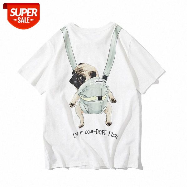 

summer young students japanese simple t-shirt men's round neck loose casual short-sleeved men #py42, White;black
