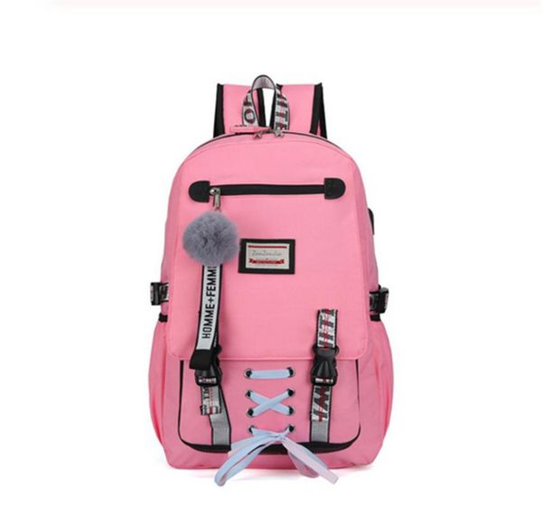 

backpack yun fan canvas women school bags for teenage girls preppy style large capacity usb back pack rucksack bagpack