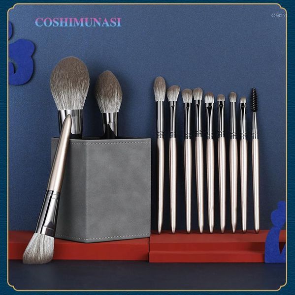

golden makeup brushes eye shadow brush foundation fashion tools1