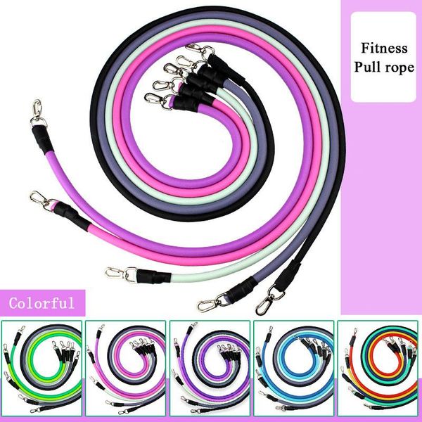 

colorful resistance bands set fitness gym equipment exercise pull rope elastic training expander