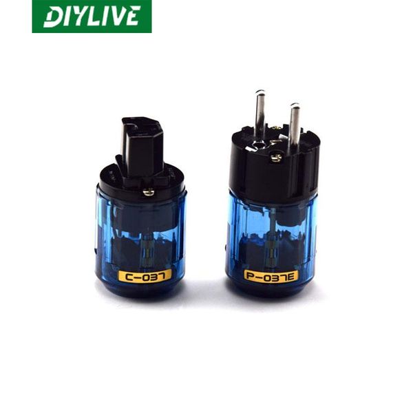 

computer speakers diylive 1 set rhodium-plated hi-fi plug european type power + iec female high quality