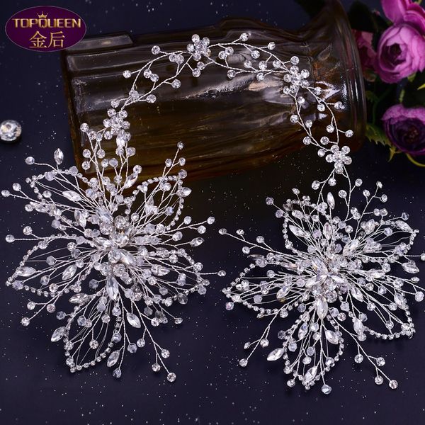 

extended hair comb diamond wedding tiara baroque crystal bridal headwear crown rhinestone with wedding jewelry hair accessories diamond brid, Silver