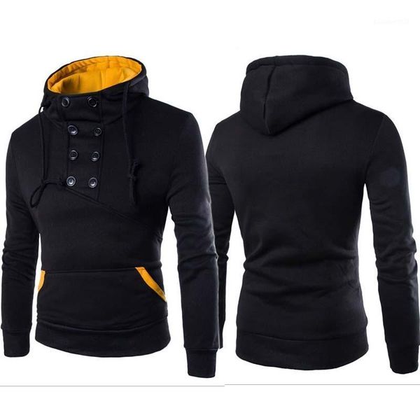 

men's hoodies & sweatshirts spring autumn fashion hoodie printing casual cotton sweatshirt pullover, Black