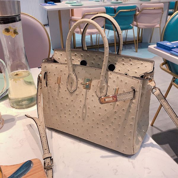 

miss tree brown magazine grain new customized green dark ostrich style cowhide bag shoulder portable bag nrifw
