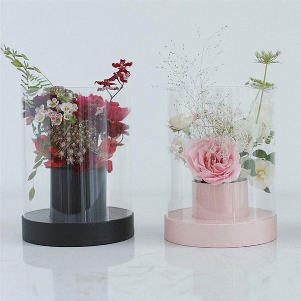

mini transparent packing box flower arranging material for decor gift wrap