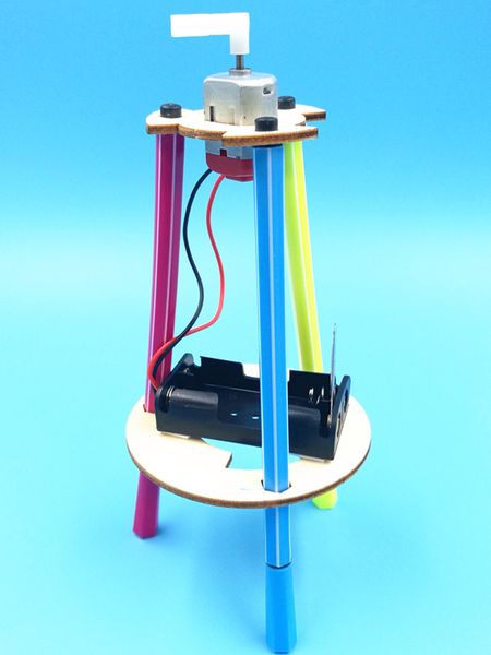 Технология продажи Маленький творческий электрический граффити робот детей головоломки игрушки DIY материалы оптом