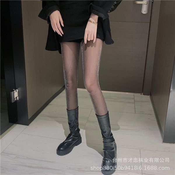 

sier black pantyhose, thin legged stockings, women's base stockings, Black;white