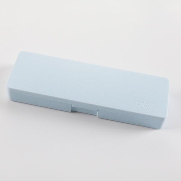 

pencil cases light blue small fresh frosted student large-capacity creative case deskstorage box stylish solid color