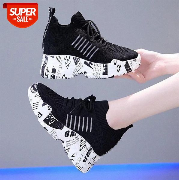 

platform sneakers women autumn thick bottom wedges vulcanized shoes high heels ladies footwear suede leather female shoes 2021 #xn7j