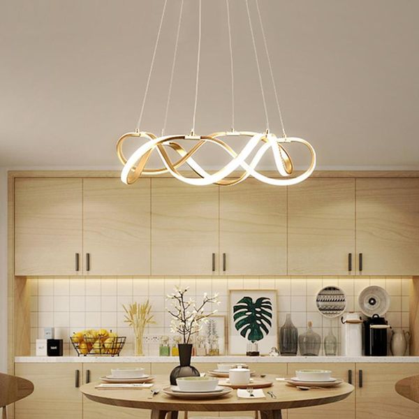 

pendant lamps modern led light for living room dining hanging chandelier fixtures gold