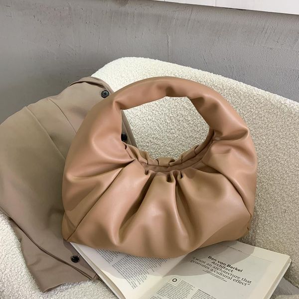 

evening bags women shoulder bag handbag handbags hardcover feminine fold dumplings fashion soft roupas femininas torebka clutch2021