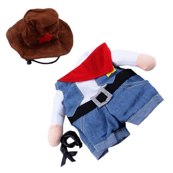 

set creative pet costume cat clothes funny costumes suit cowboy