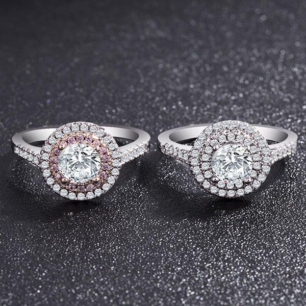 

cluster rings chamss fashion multi-layer full diamond ring high-end atmospheric romantic women gift, Golden;silver