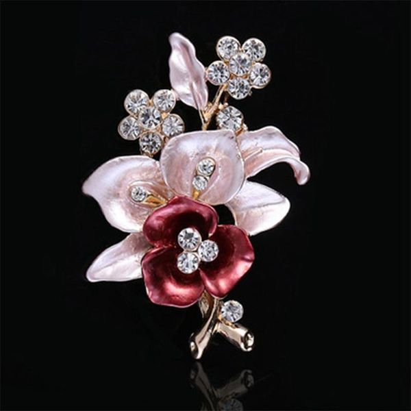 

pins, brooches arrivals elegant women drip flower pins romantic for, Gray