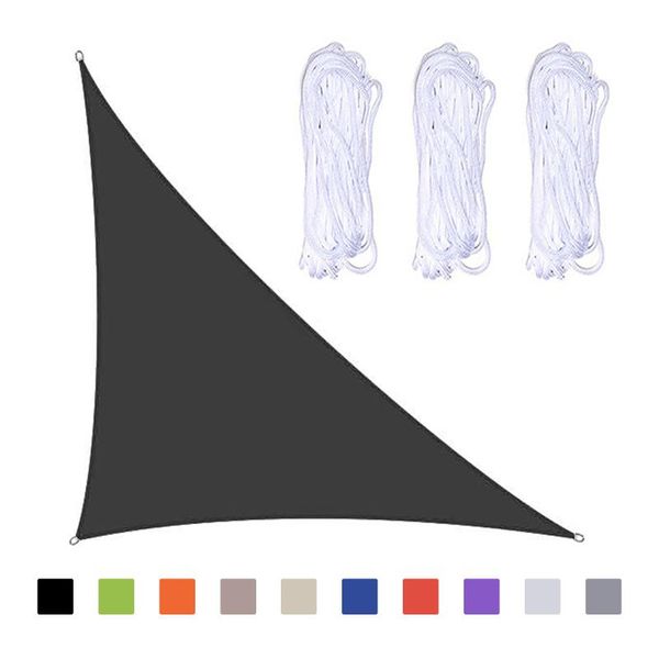 

shade 3*4*5 m triangle sun shelter right angle sail waterproof balcony courtyard sunshade garden