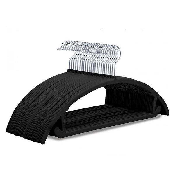 

hangers & racks drying semi-circular arc-shaped flocking organizer hanger non slip traceless clothing home decoration accessories