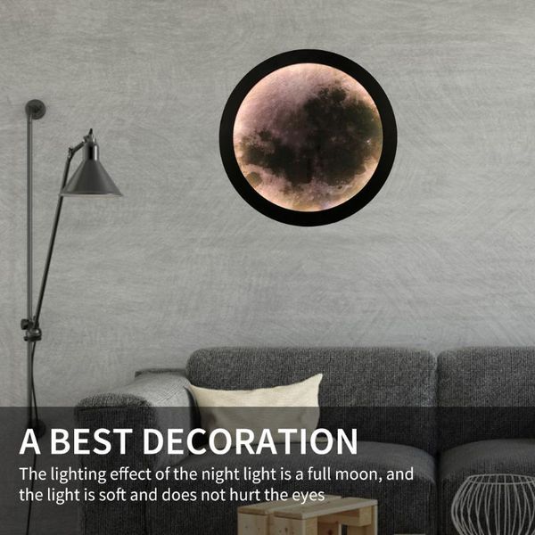 

table lamps led mirror moon lamp romantic cosmetics makeup hanging bedroom wall decorative night light 20-25cm for hallway corridor porch