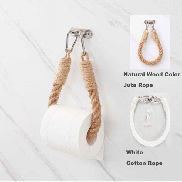 

toilet paper holders stainless steel hook vintage towel hanging rope holder home el bathroom retro decoration supplies