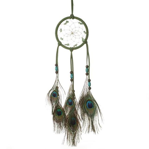

handmade dream catcher net with feathers wall hanging dreamcatcher craft gift christmas decoration for home - 50cm