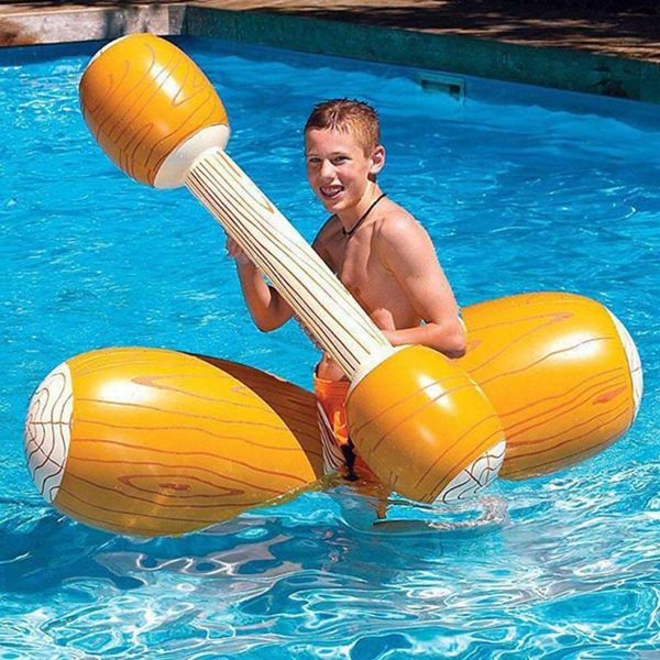 

life vest & buoy 4pcs inflatable swimming ring pool toys water battle log logs portable folding beach for adults children