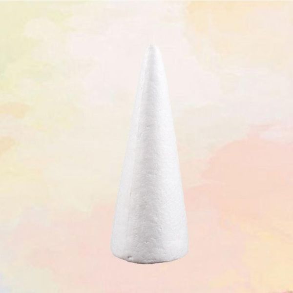 

party decoration 30cm white solid foam diy cone children handmade craft accessories for home christmas