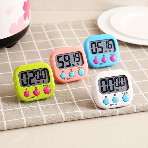 

kitchen timers super thin lcd digital screen timer square cooking count up countdown alarm sleep satch temporizador clock dropship