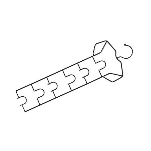 

multi-layer clothes hanger multi-functional creative scarf necktie belt organizer - type a (black) storage bottles & jars