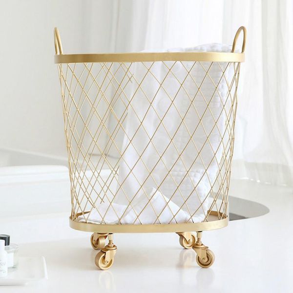 

storage baskets the nordic iron toy clothes basket bathroom dirty laundry home