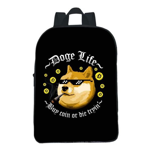 

backpack dogecoin kindergarten rucksack boy girl bag daily small bookbag children bags cartoon harajuku school mochila