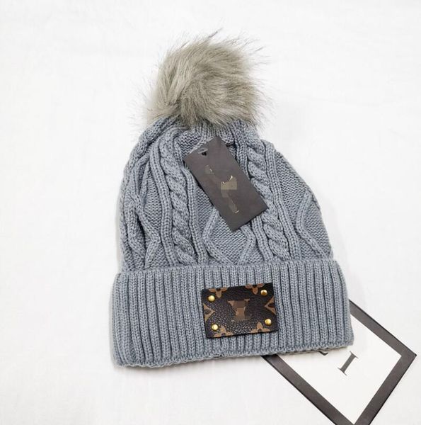 

fashion designers beanie women casual knitting wool warm gorro beanies skull caps, Blue;gray