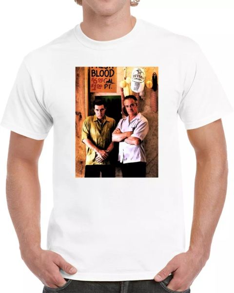 

silvio and paulie sopranos greatest tv funny gangster fan t shirt, White;black
