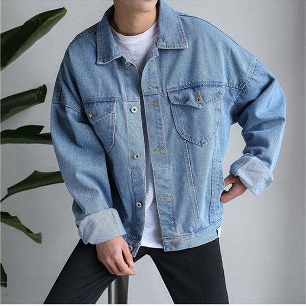 

ebaihui spring autumn jackets harajuku bf style korean version handsome versatile denim jacket students sweethearts trend coat x09031, Black;brown