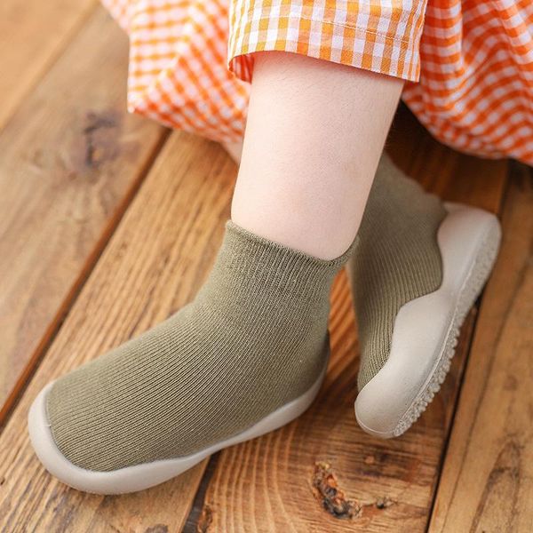 

first walkers born baby girls boys shoes infant booties nonslip floor socks kids toddler boy girl soft rubber sole fashion