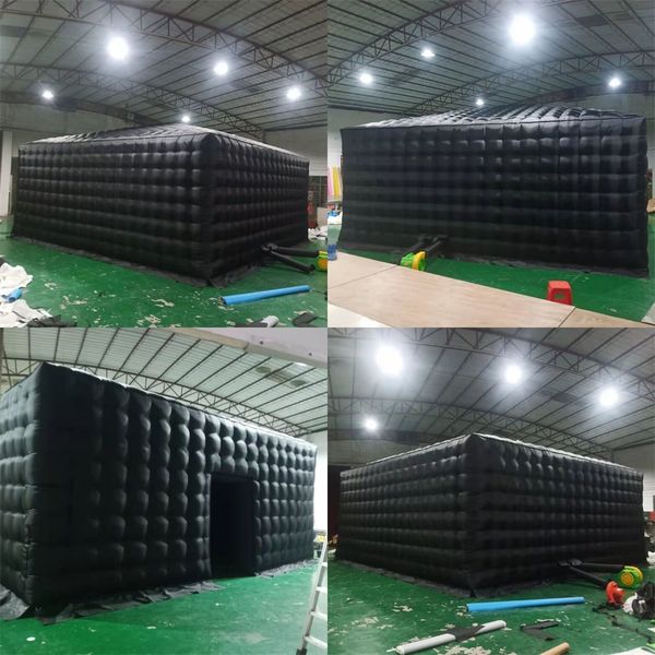 

customized giant oxford cube marquee tent balloon inflatable cubic shape advertising trade show party shelter car canopy with doors and cove
