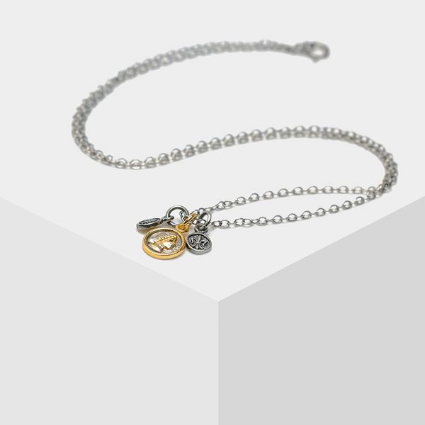 

amorita boutique beauty head round card design vintage necklaces 210506, Silver