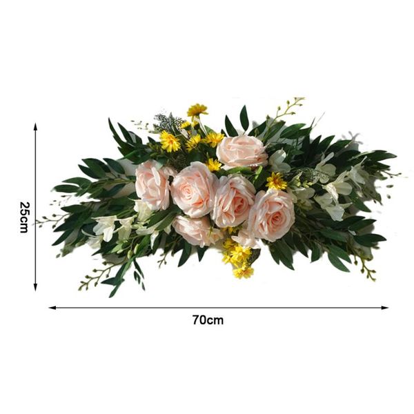 

wedding flowers swag artificial peony table runner centerpiece arch backdrop garland home decor decorative & wreaths