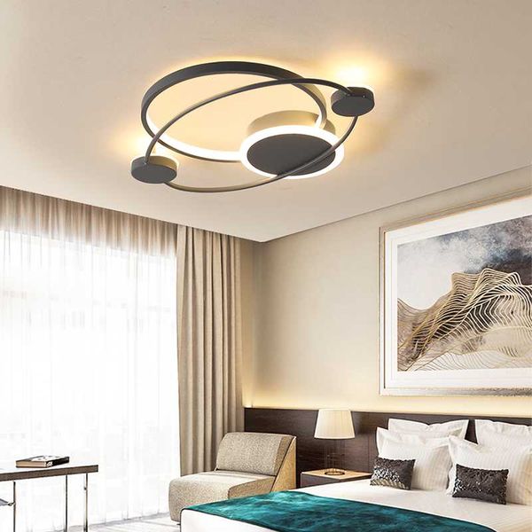 

ceiling lights arrival circle rings designer modern led lamp for living room bedroom remote control fixtures