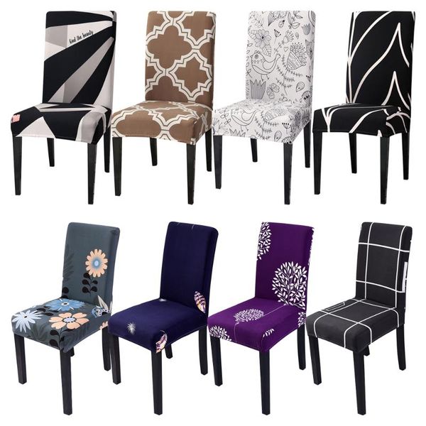 

chair covers 2021 floral printing stretch elastic cover spandex for wedding dining room office banquet housse de chaise