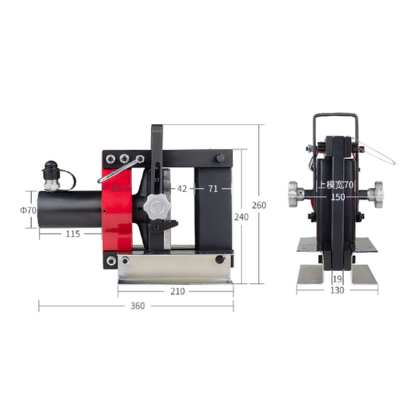 

hydraulic tools busbar bending machine cb-150d copper bus bar processing bender