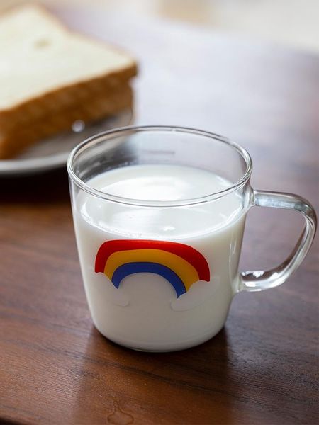

creative round glass cup cute coffee minimalist transparent korean cartoon canecas divertidas household product bl50bl wine glasses