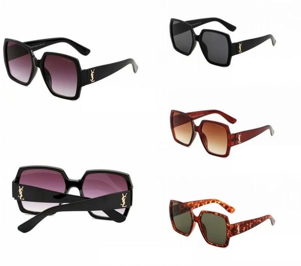 

053 ysldesigner sunglasses popular glasses outdoor shades pc frame fashion classic ladies luxury sunglasses women men, Black;brown