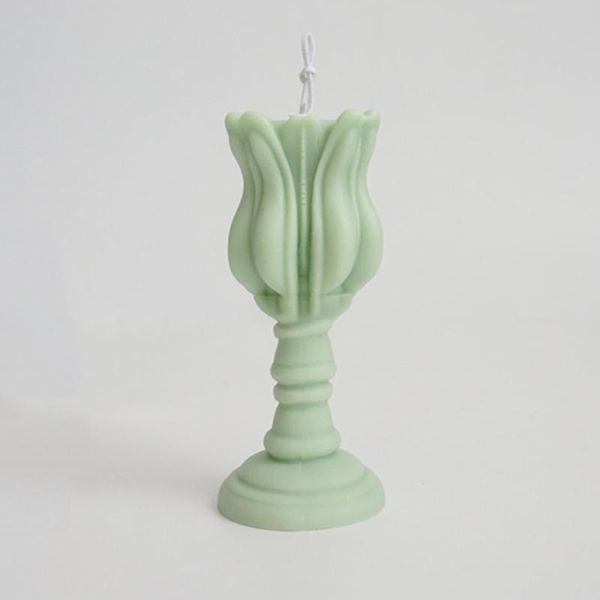 

craft tools tulip candlestick shape aroma candle mold/ plaster mold /diy