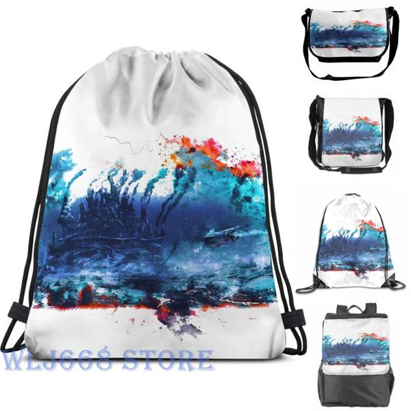 

backpack funny graphic print shoulder bags women subnautica (2) single travel for men gym bag
