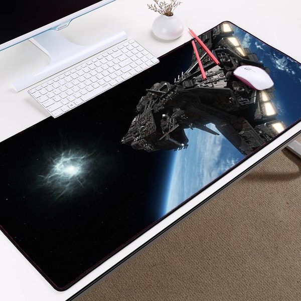 

mouse pads & wrist rests mairuige 400x900mm big table mats stargate earth sg1 series space battleship pc mousepad mat for optical/trackball