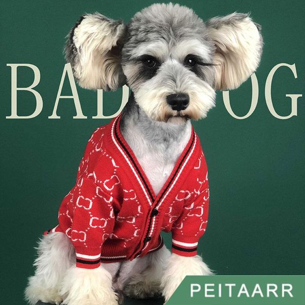 

dog apparel [peitaarr]pet supplies pet clothing clothes big-name tide brand summer style bow cardigan sweater