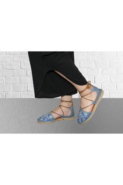 

sandals genuine leather blue women 002801, Black