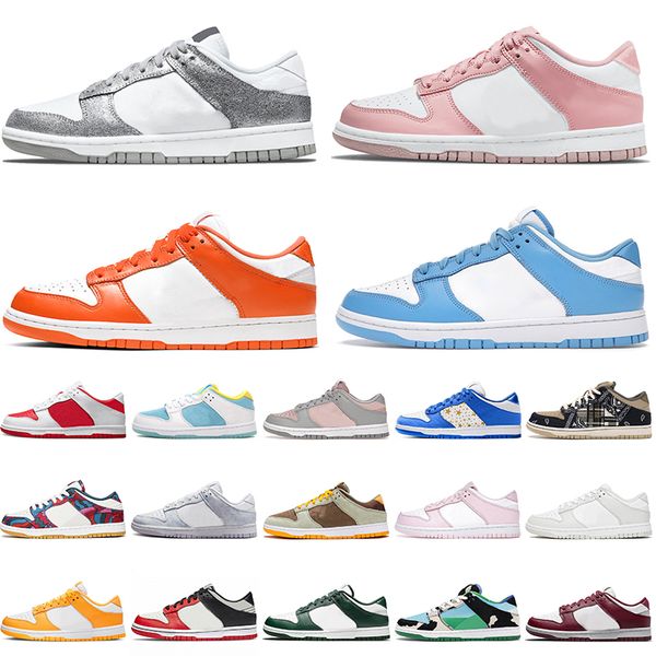 

authentic men women shoes sneakers white black unc coast green glow syracuse purple pulse chunky dunky laser orange mens casual jogging walk, White;red