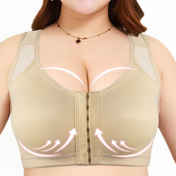 

women shockproof sports support fitness bras posture corrector lift push up bra breathable underwear bra bralette bra 210623, Red;black
