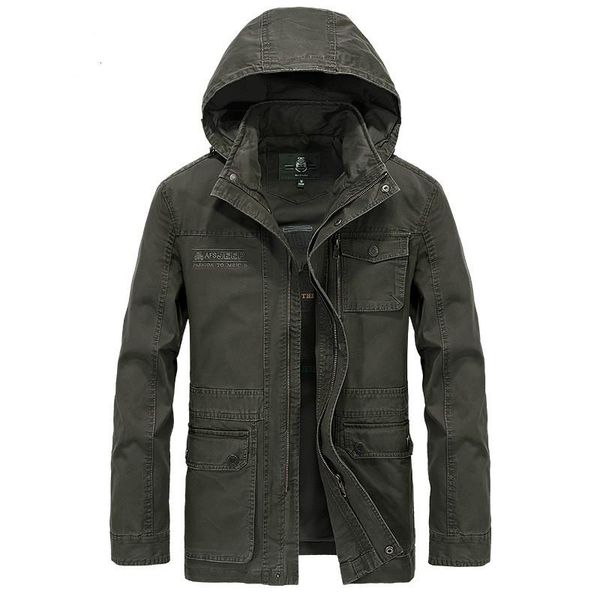 

men's jackets zhan dijipu brand military hooded jacket coat men 100% cotton autumn winter casual plus size m-4xl jaqueta masculina, Black;brown