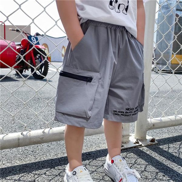 

shorts 1 2 3 4 5 6 7 y toddler boys summer leisure loose pants for boy elastic waist kids harem 2021 arrival, Black